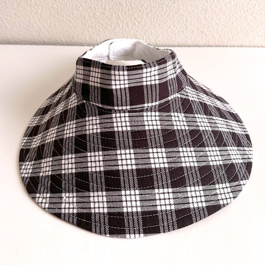 Black Palaka Wide Brim Visor