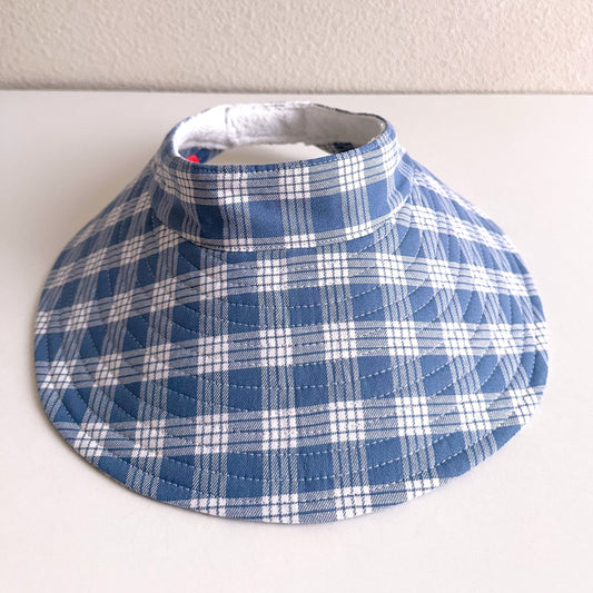 Demin Palaka Wide Brim Visor