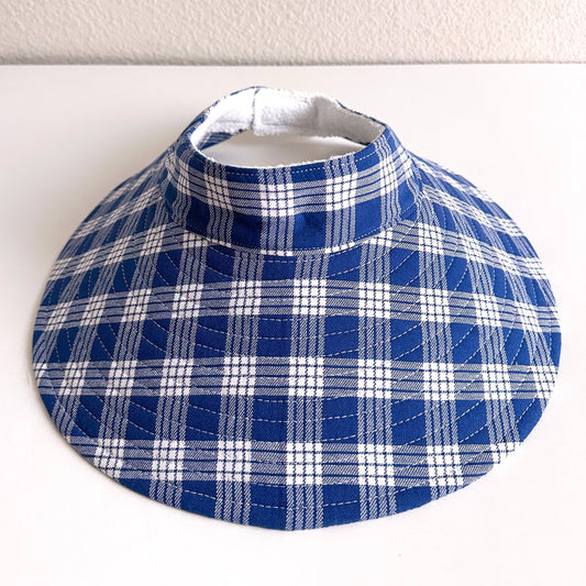 Royal Blue Palaka Wide Brim Visor