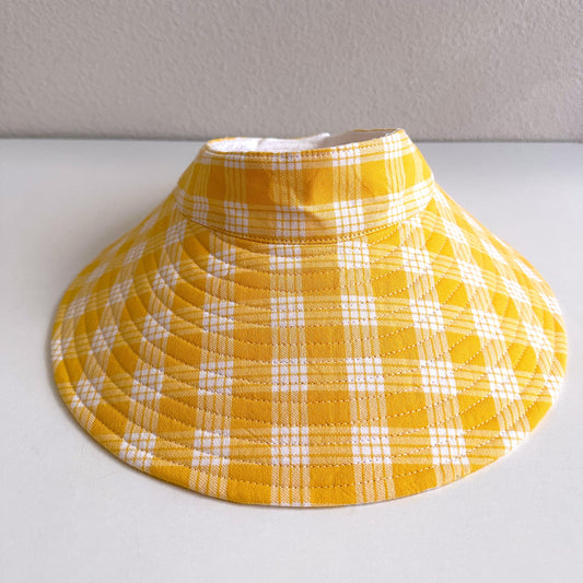 Yellow Palaka Wide Brim Visor